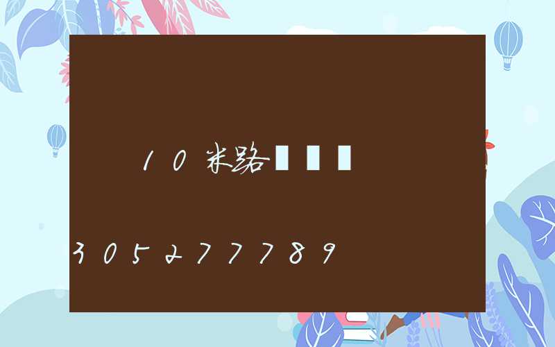 10米路燈燈桿