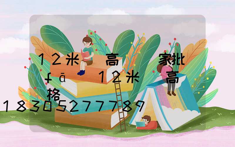 12米廣場高桿燈廠家批發(fā)(12米廣場高桿燈價格)