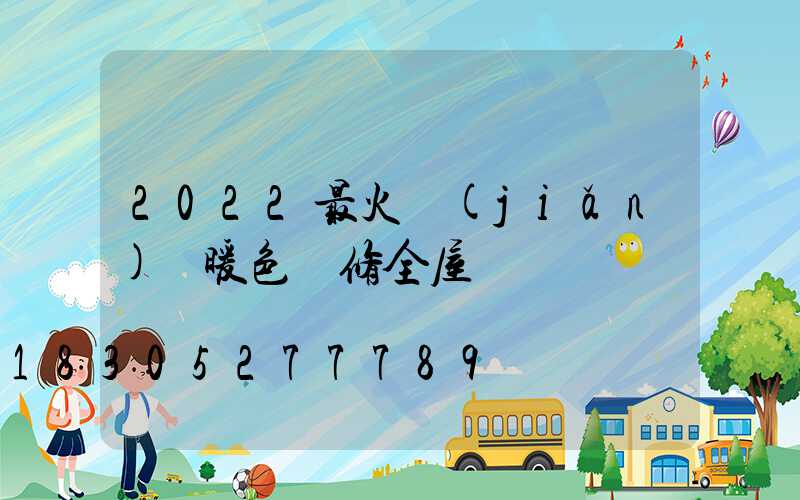 2022最火簡(jiǎn)約暖色裝修全屋