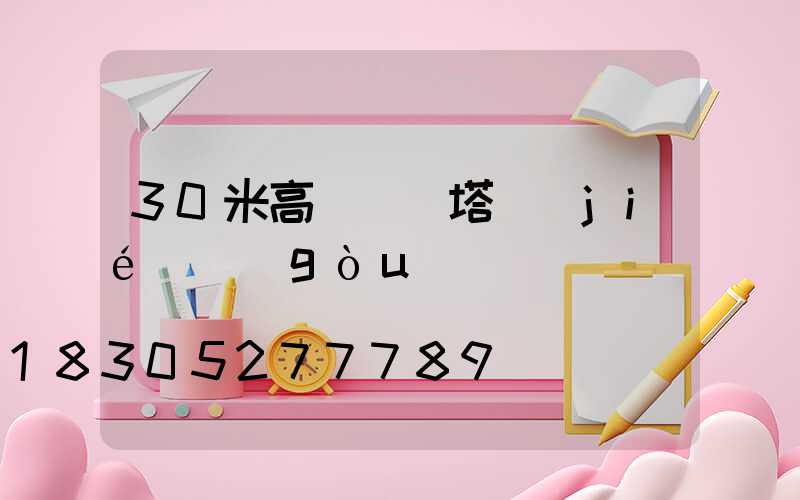 30米高桿燈桿塔結(jié)構(gòu)圖