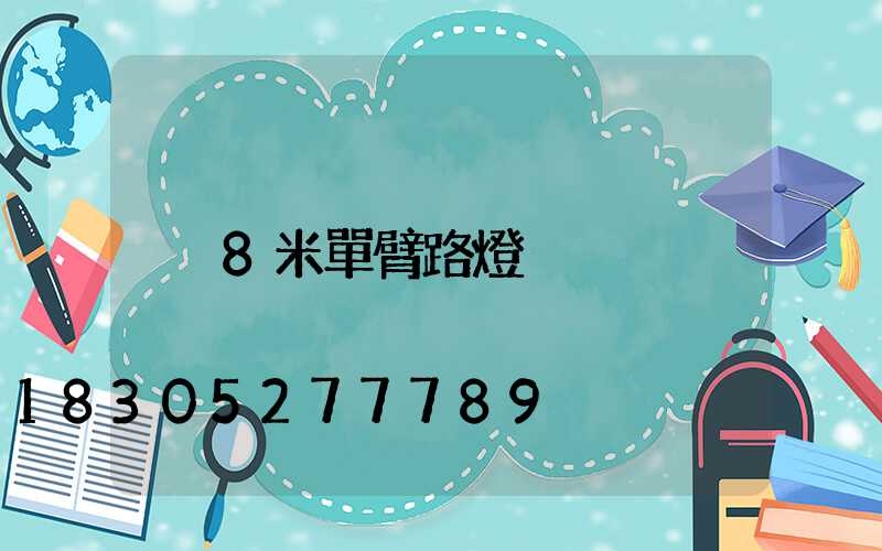 8米單臂路燈