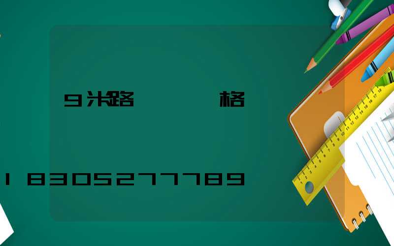 9米路燈燈桿價格
