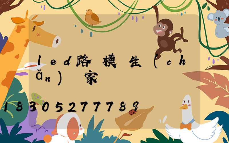 led路燈模組生產(chǎn)廠家