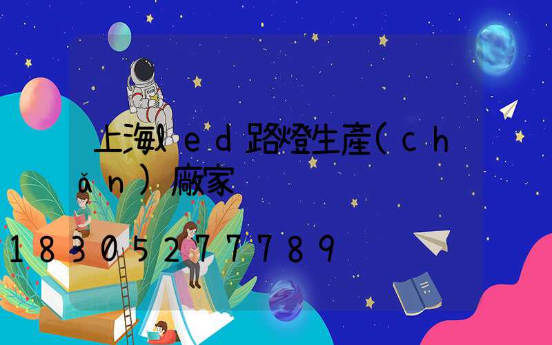 上海led路燈生產(chǎn)廠家