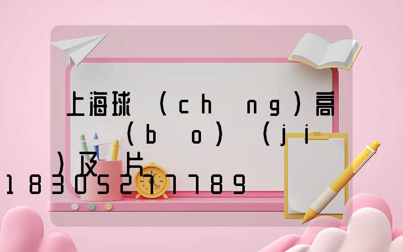 上海球場(chǎng)高桿燈報(bào)價(jià)及圖片