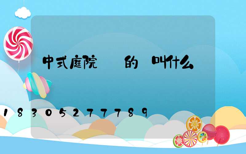 中式庭院進門的墻叫什么