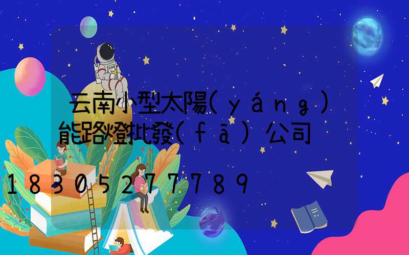 云南小型太陽(yáng)能路燈批發(fā)公司
