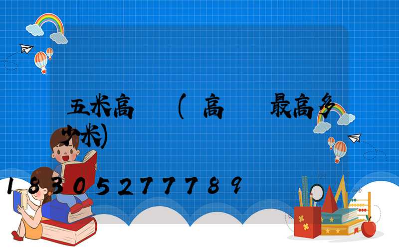 五米高桿燈(高桿燈最高多少米)