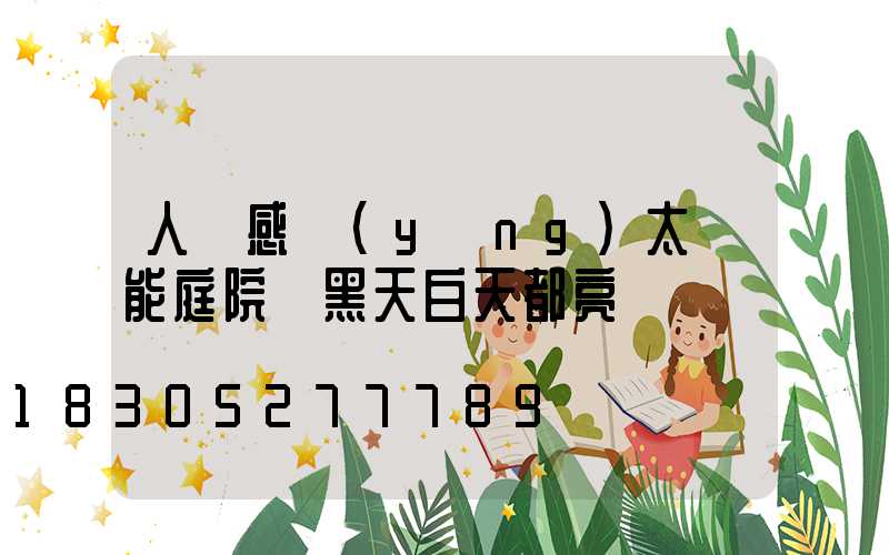 人體感應(yīng)太陽能庭院燈黑天白天都亮