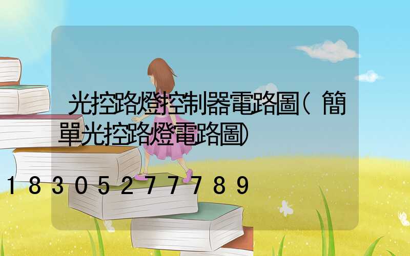 光控路燈控制器電路圖(簡單光控路燈電路圖)