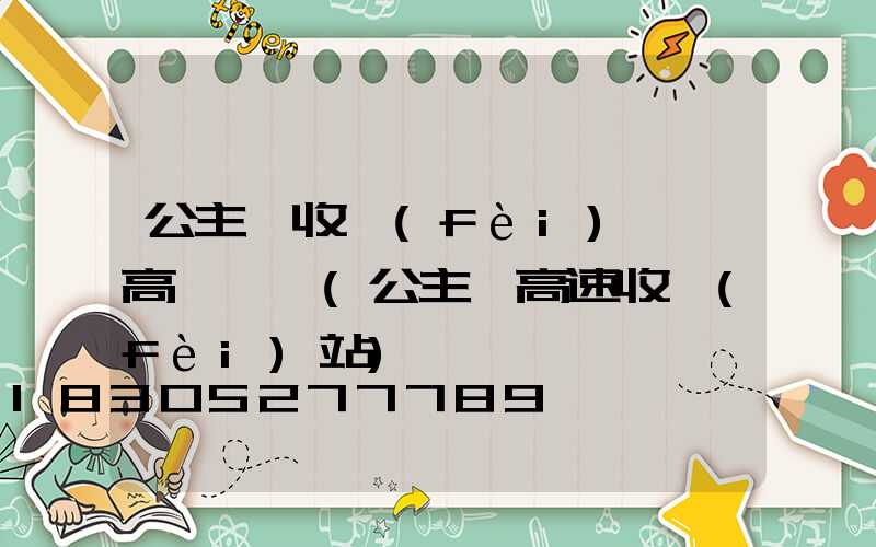 公主嶺收費(fèi)廣場高桿燈廠(公主嶺高速收費(fèi)站)