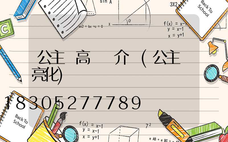 公主嶺高桿燈介紹(公主嶺亮化)