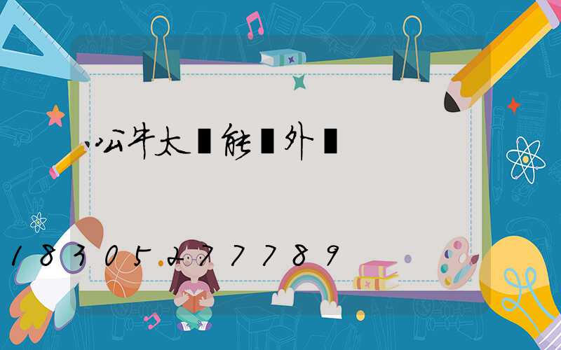 公牛太陽能戶外燈