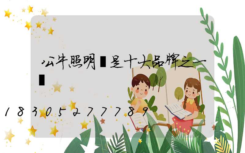 公牛照明燈是十大品牌之一嗎