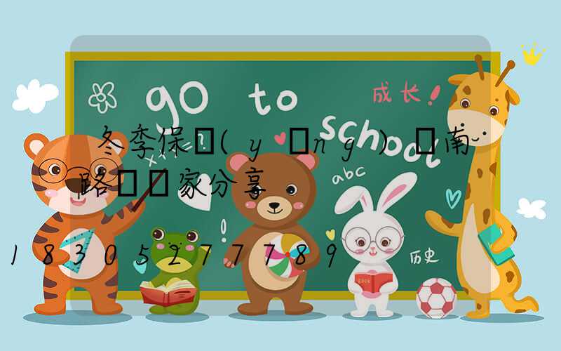 冬季保養(yǎng)濟南路燈廠家分享