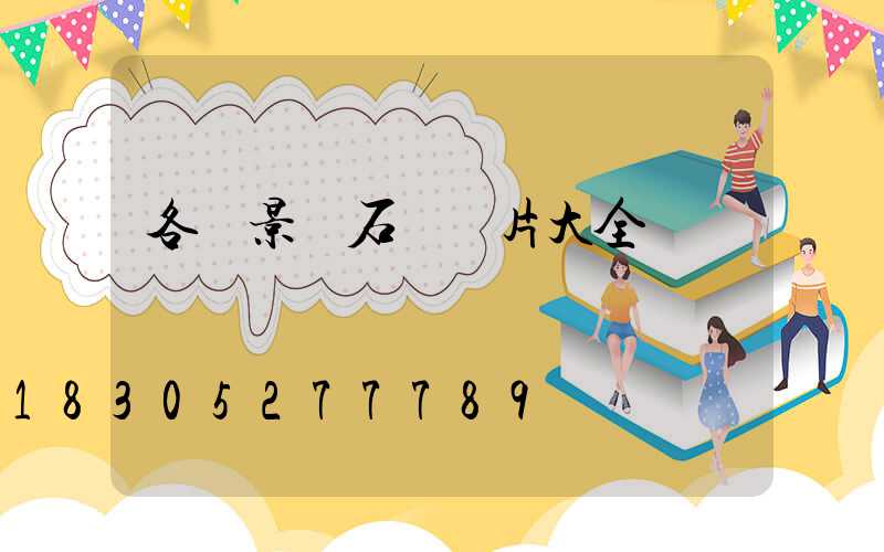 各種景觀石頭圖片大全