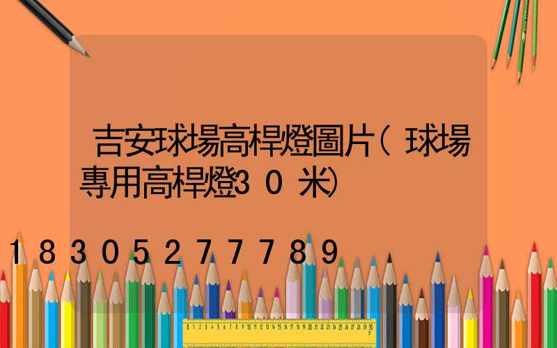 吉安球場高桿燈圖片(球場專用高桿燈30米)