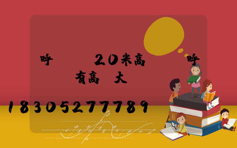 呼倫貝爾20米高桿燈(呼倫貝爾有高樓大廈嗎)