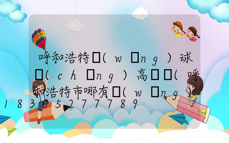 呼和浩特網(wǎng)球場(chǎng)高桿燈(呼和浩特市哪有網(wǎng)球館)