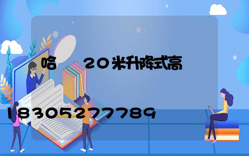 哈爾濱20米升降式高桿燈
