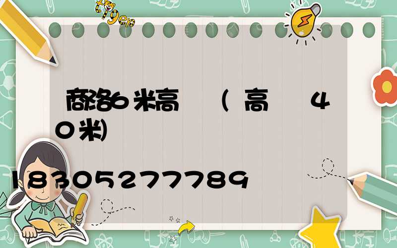 商洛6米高桿燈(高桿燈40米)