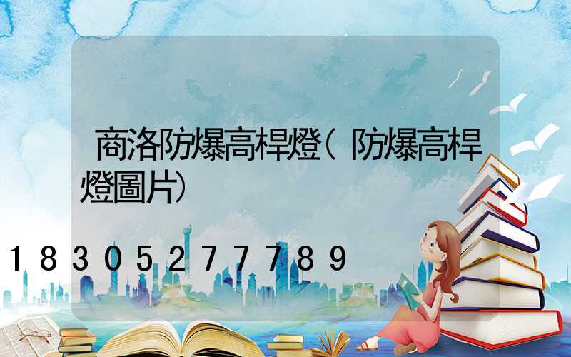 商洛防爆高桿燈(防爆高桿燈圖片)