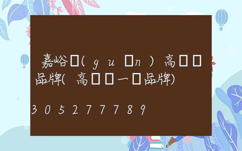 嘉峪關(guān)高桿燈品牌(高桿燈一線品牌)