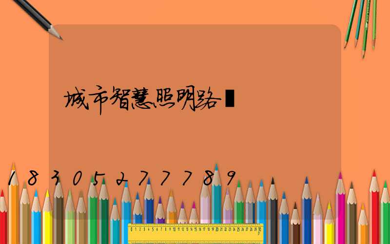 城市智慧照明路燈