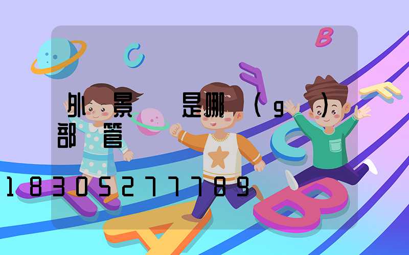 外墻景觀燈是哪個(gè)部門管