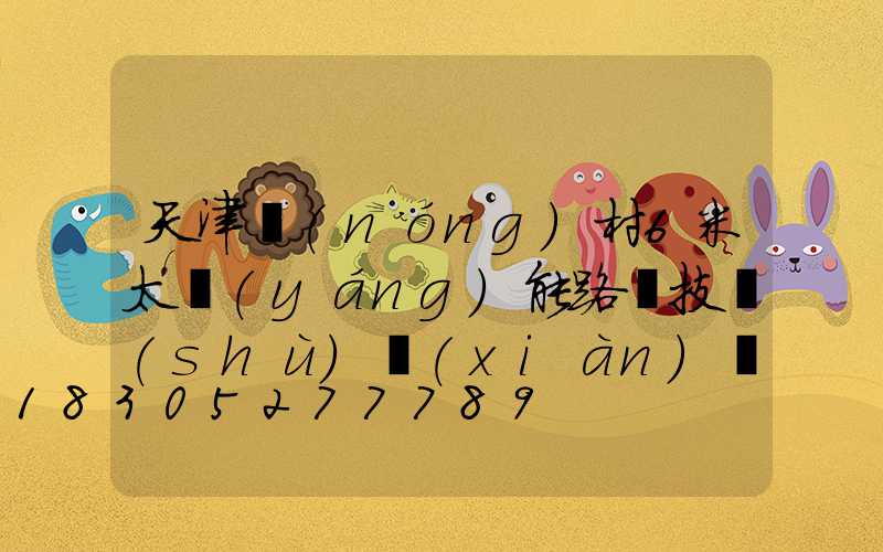 天津農(nóng)村6米太陽(yáng)能路燈技術(shù)現(xiàn)場(chǎng)指導(dǎo)安裝