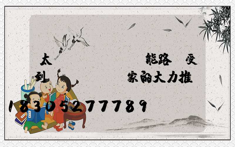 太陽(yáng)能路燈受到國(guó)家的大力推廣