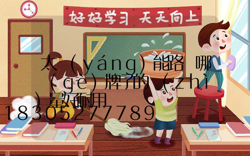 太陽(yáng)能路燈哪個(gè)牌子的質(zhì)量好耐用