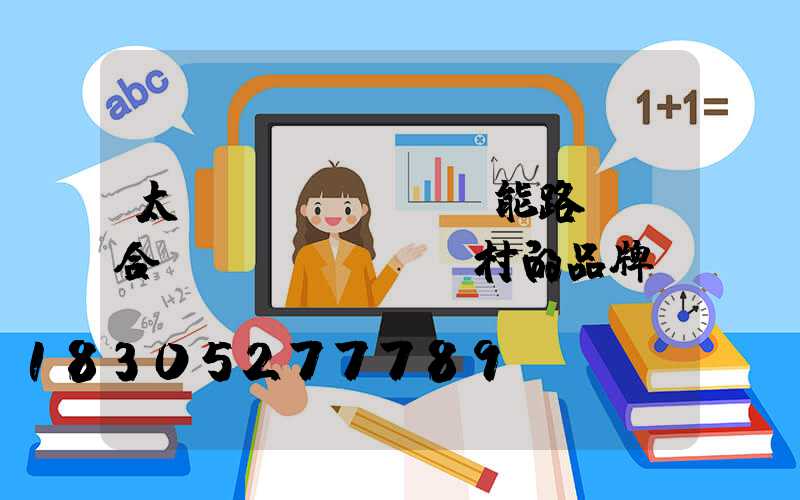 太陽(yáng)能路燈適合農(nóng)村的品牌