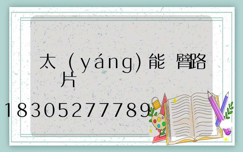 太陽(yáng)能雙臂路燈圖片