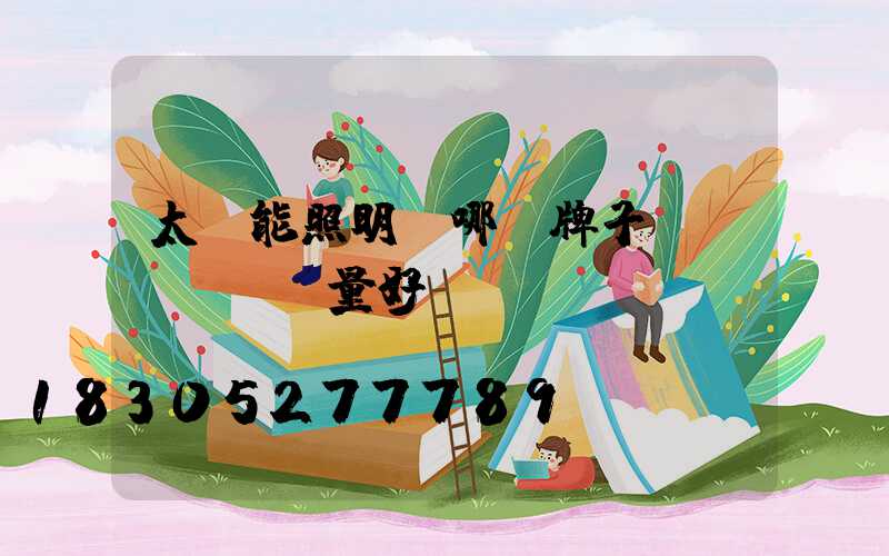 太陽能照明燈哪個牌子質(zhì)量好