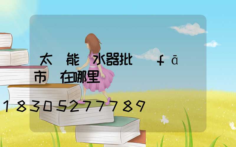 太陽能熱水器批發(fā)市場在哪里