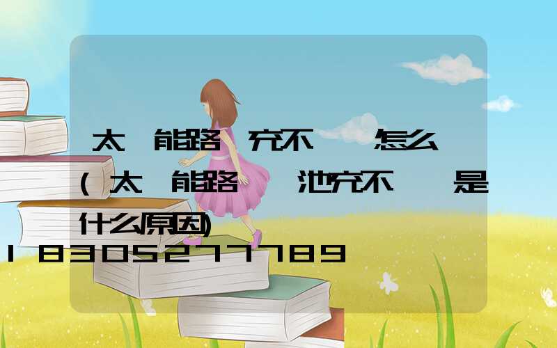 太陽能路燈充不進電怎么辦(太陽能路燈電池充不進電是什么原因)