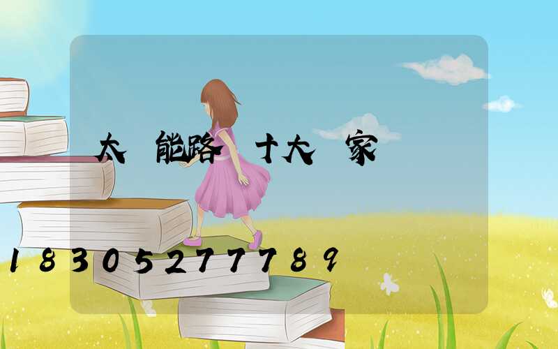 太陽能路燈十大廠家