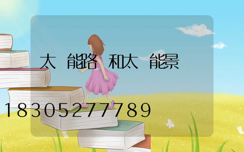 太陽能路燈和太陽能景觀燈