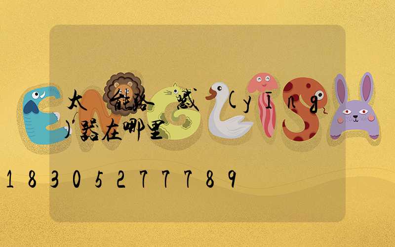 太陽能路燈感應(yīng)器在哪里