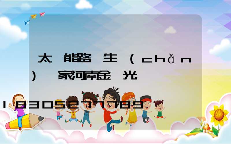 太陽能路燈生產(chǎn)廠家河南金鐘光電電話