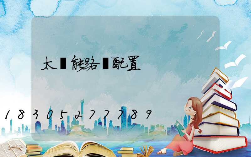 太陽能路燈配置
