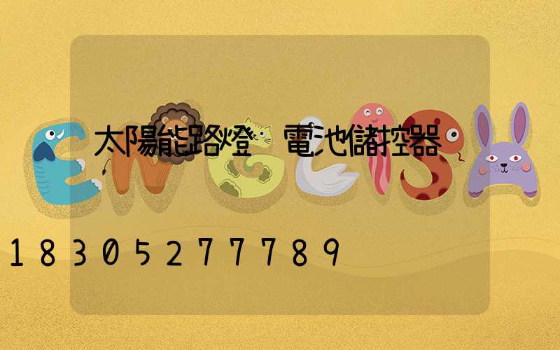 太陽能路燈鋰電池儲控器
