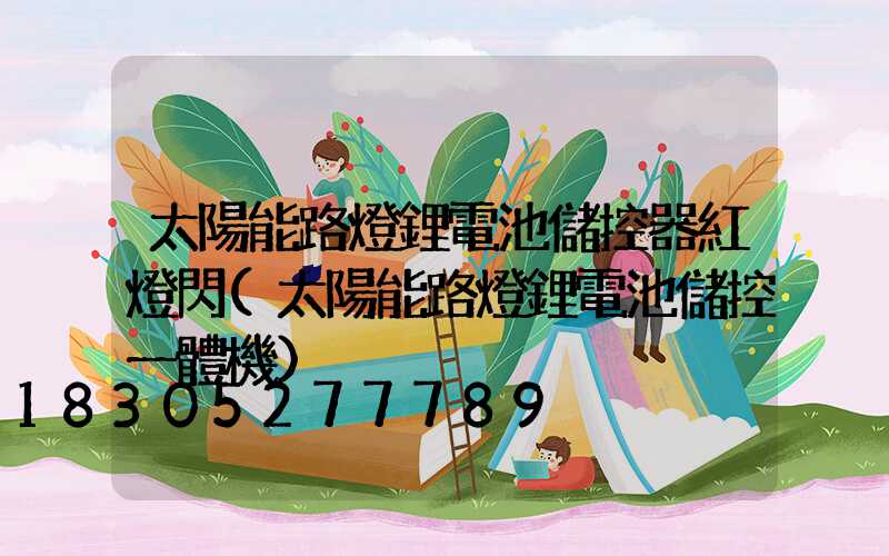 太陽能路燈鋰電池儲控器紅燈閃(太陽能路燈鋰電池儲控一體機)