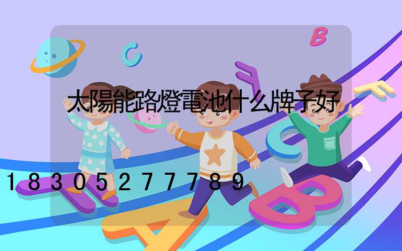 太陽能路燈電池什么牌子好