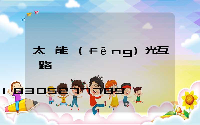 太陽能風(fēng)光互補路燈