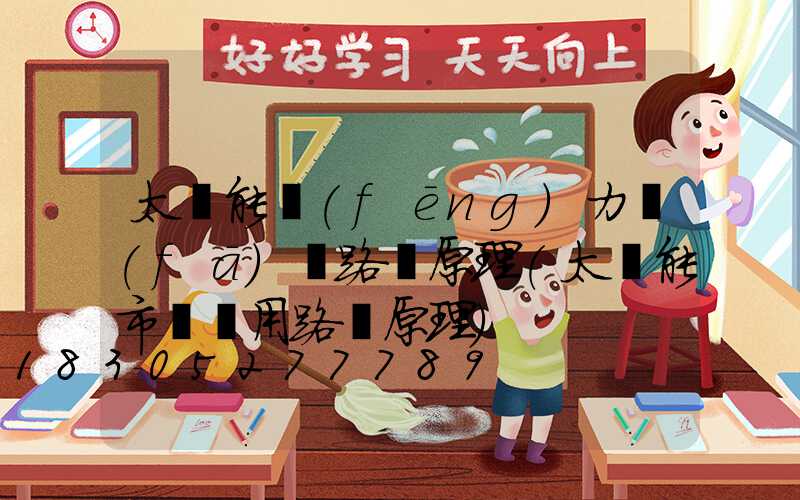 太陽能風(fēng)力發(fā)電路燈原理(太陽能市電兩用路燈原理)