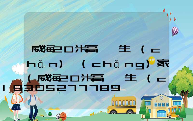 威海20米高桿燈生產(chǎn)廠(chǎng)家(威海20米高桿燈生產(chǎn)廠(chǎng)家地址)