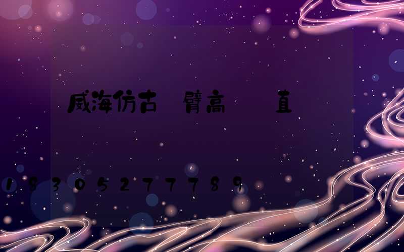 威海仿古雙臂高桿燈直銷