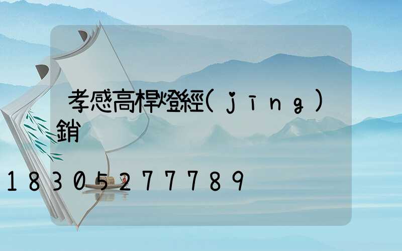 孝感高桿燈經(jīng)銷